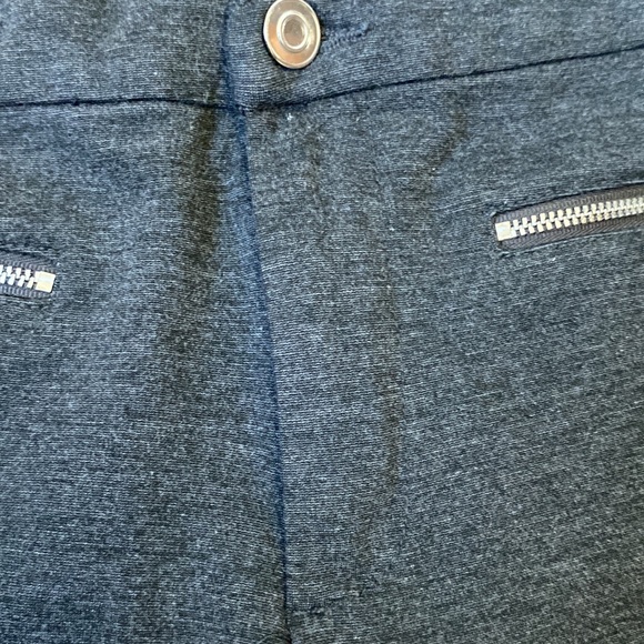 Blossom Women’s Small Grey Straight Leg Pant with Faux Front Zippered Pockets - Picture 3 of 6